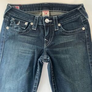 True Religion Low Rise Boot Cut Jeans